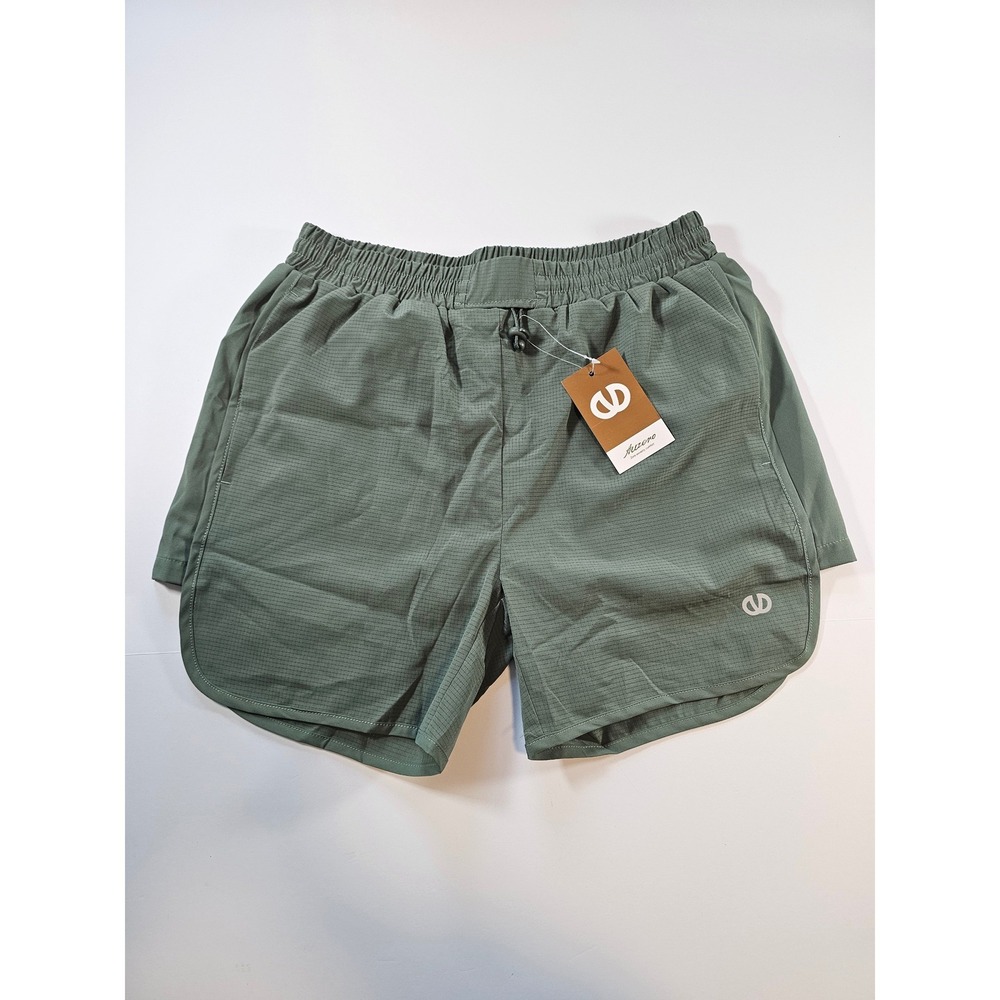 Allzero Running Shorts Women Small Sage Green Ripstop Athletic Activewear NWT